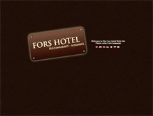 Tablet Screenshot of forshotel.com